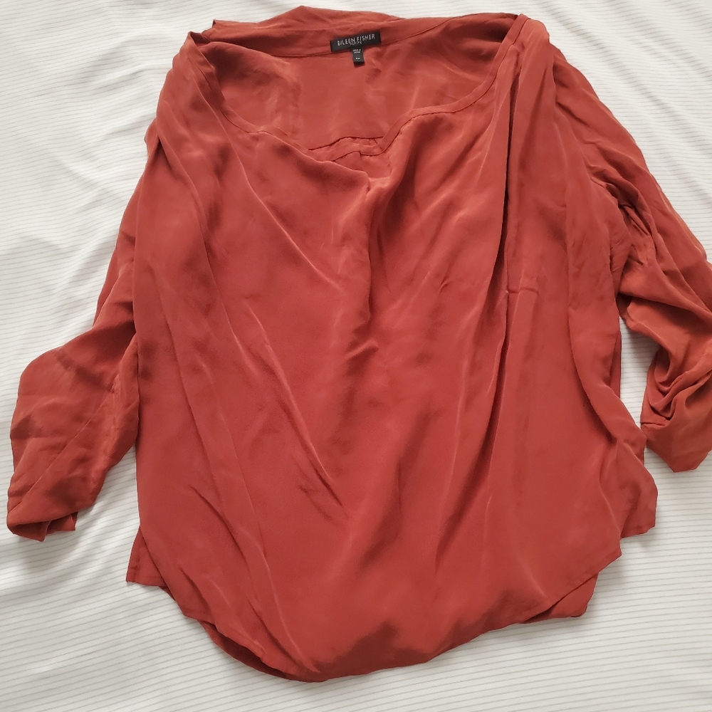 Silk Eileen Fisher blouse